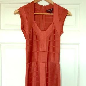 Pretty cooper / coral mini dress